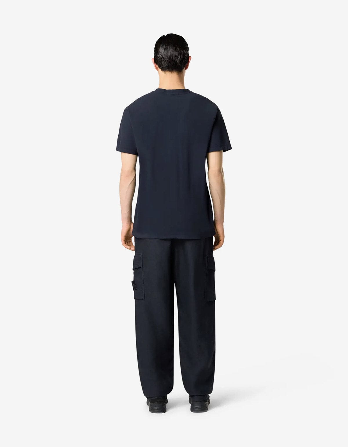 Stone Island Ghost Blue Compass Patch T-Shirt