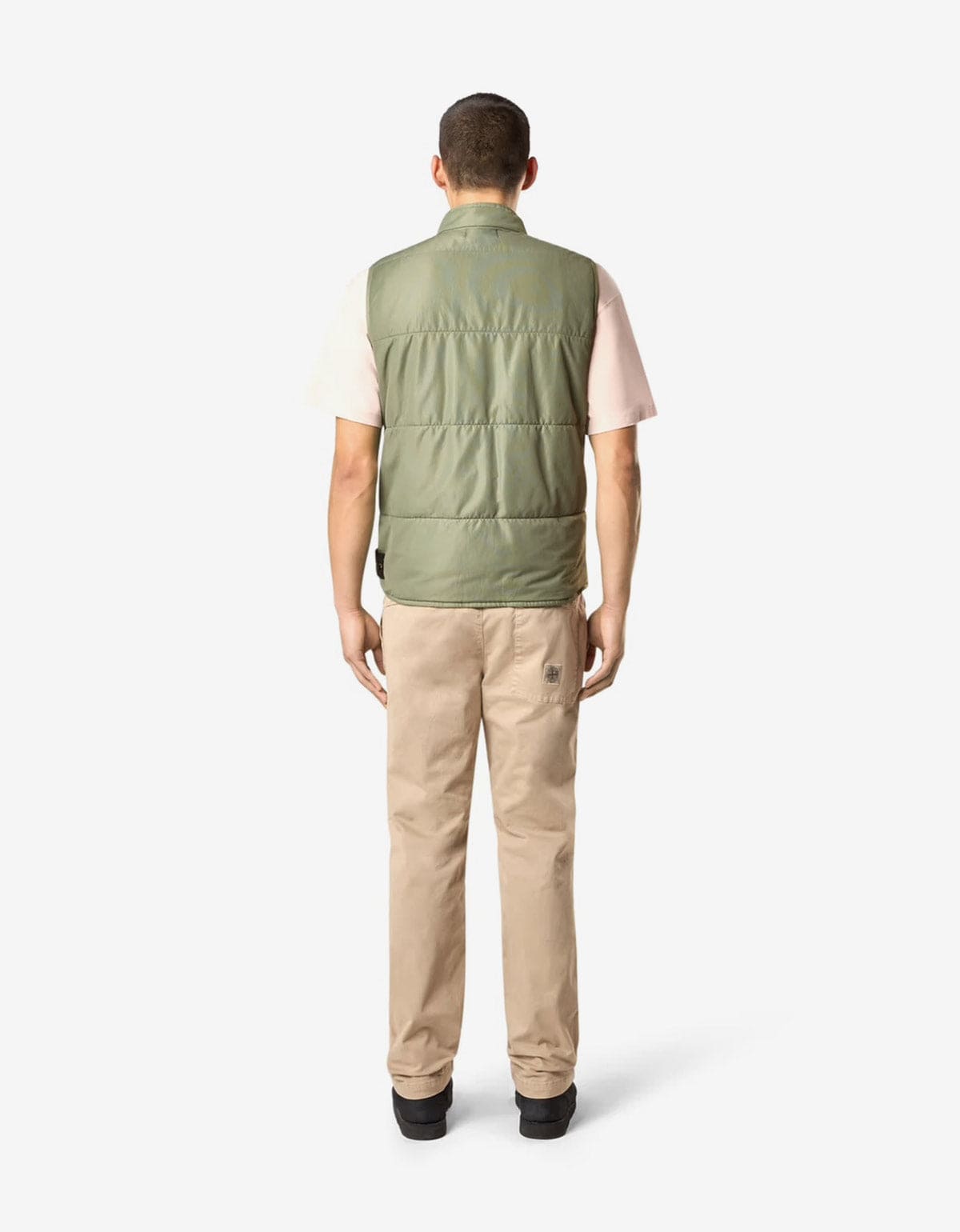 Stone Island Green Run-Proof Nylon Mesh-TC Gilet