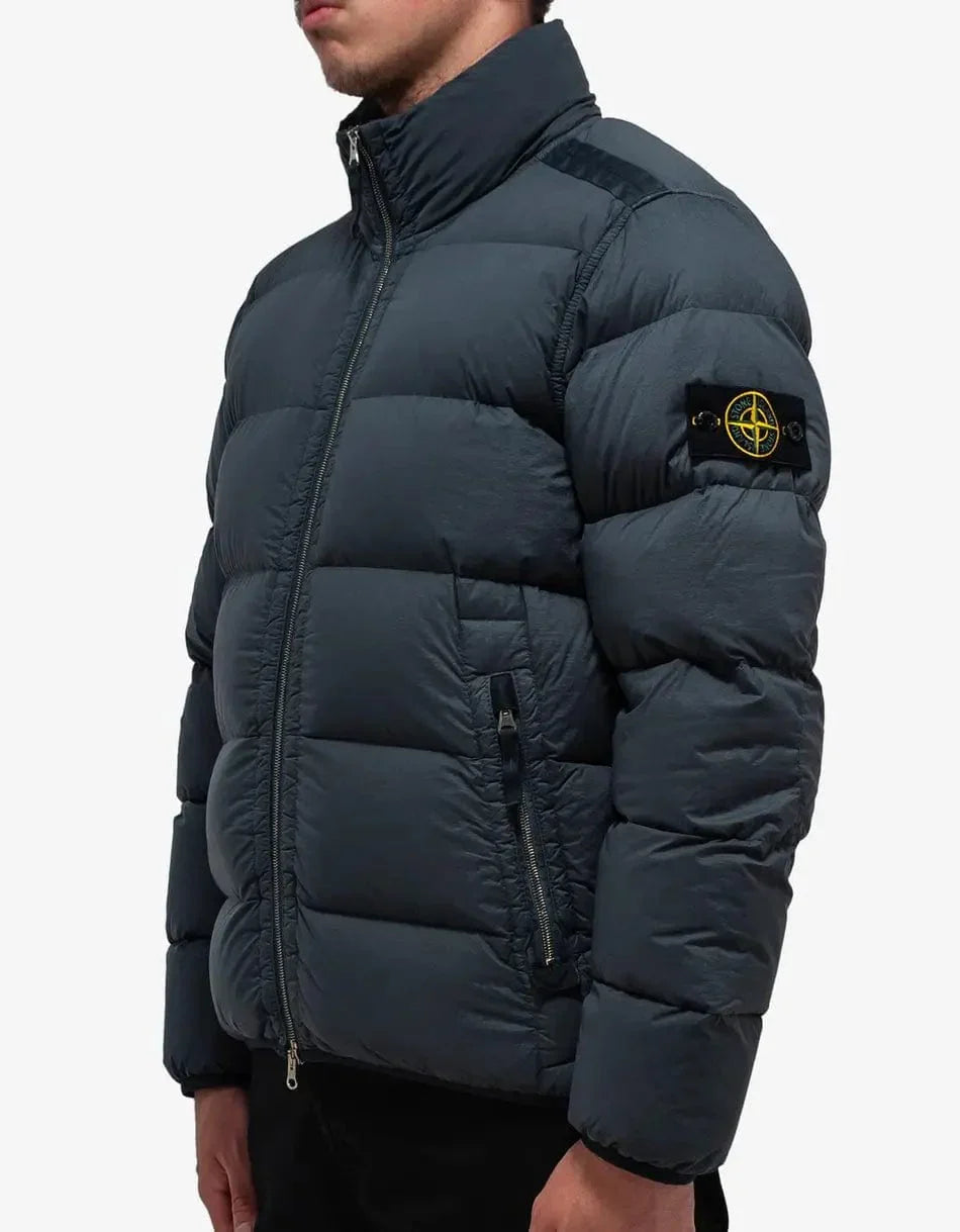 Stone Island Grey Down Jacket