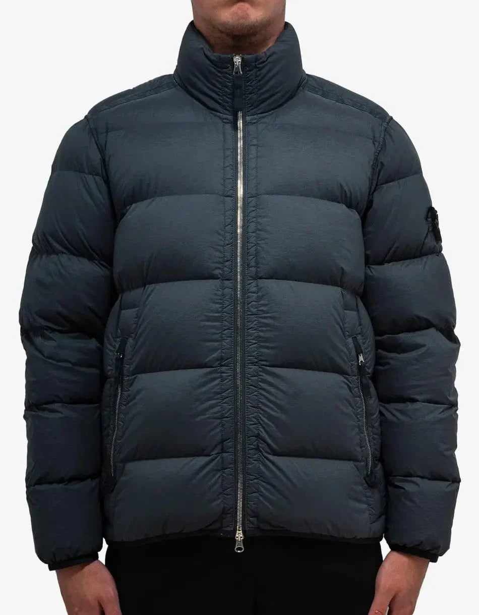 Stone Island Grey Down Jacket
