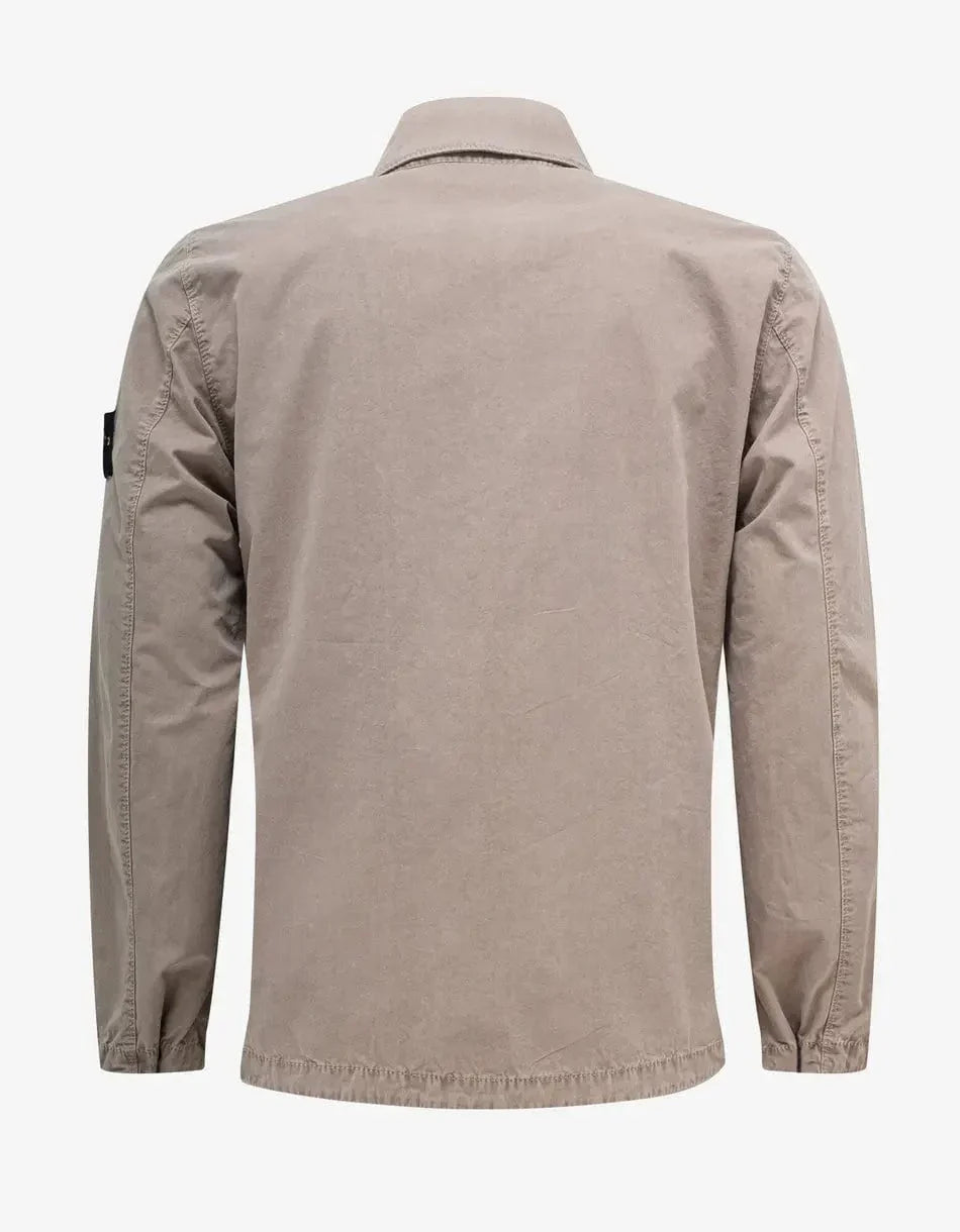 Stone Island Grey Old Treatment Overshirt