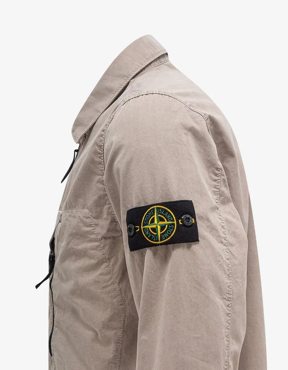 Stone Island Grey Old Treatment Overshirt