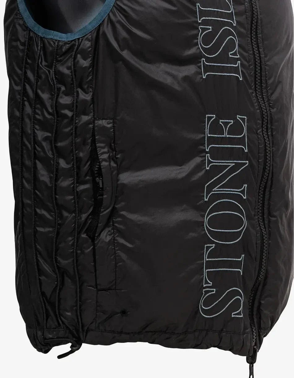 Stone Island Grey Reversible Nylon Metal Down Gilet