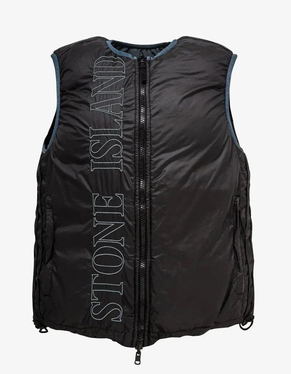 Stone Island Grey Reversible Nylon Metal Down Gilet