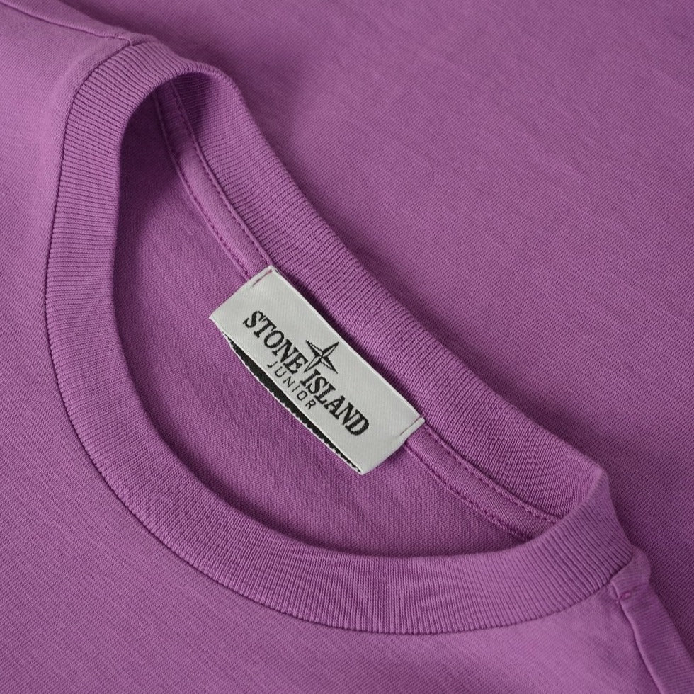 Stone Island Junior Purple Logo T-Shirt