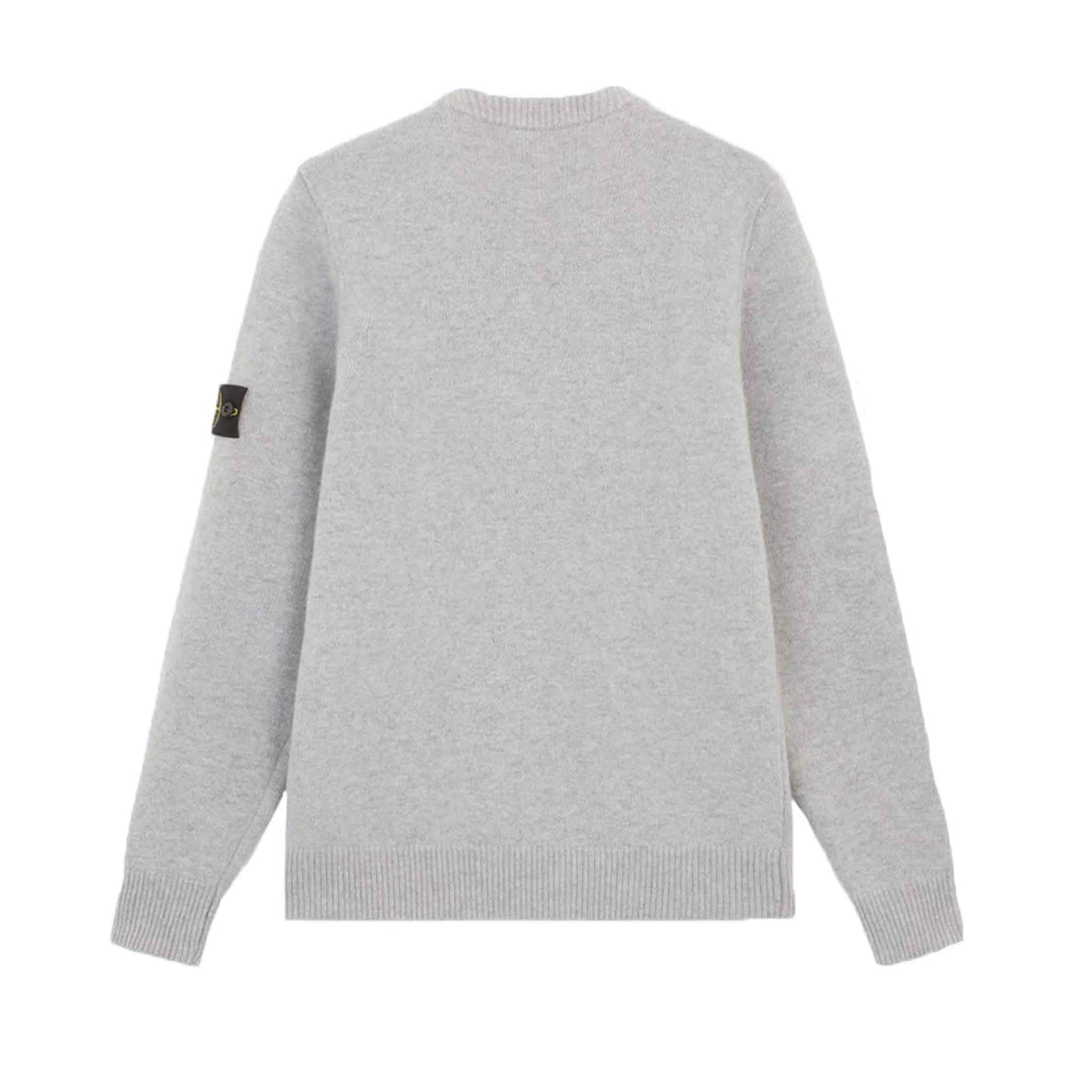 Stone Island Lambwool Crewneck Sweater in Dust Grey Melange