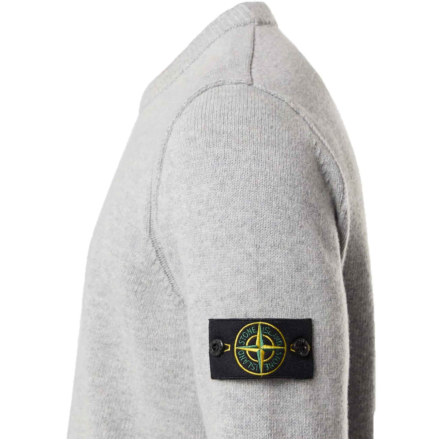 Stone Island Lambwool Crewneck Sweater in Dust Grey Melange