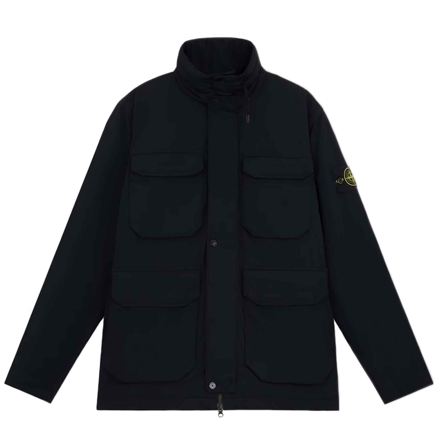 Stone Island Micro Twill With Primaloft Insulation Field Jacket in Black