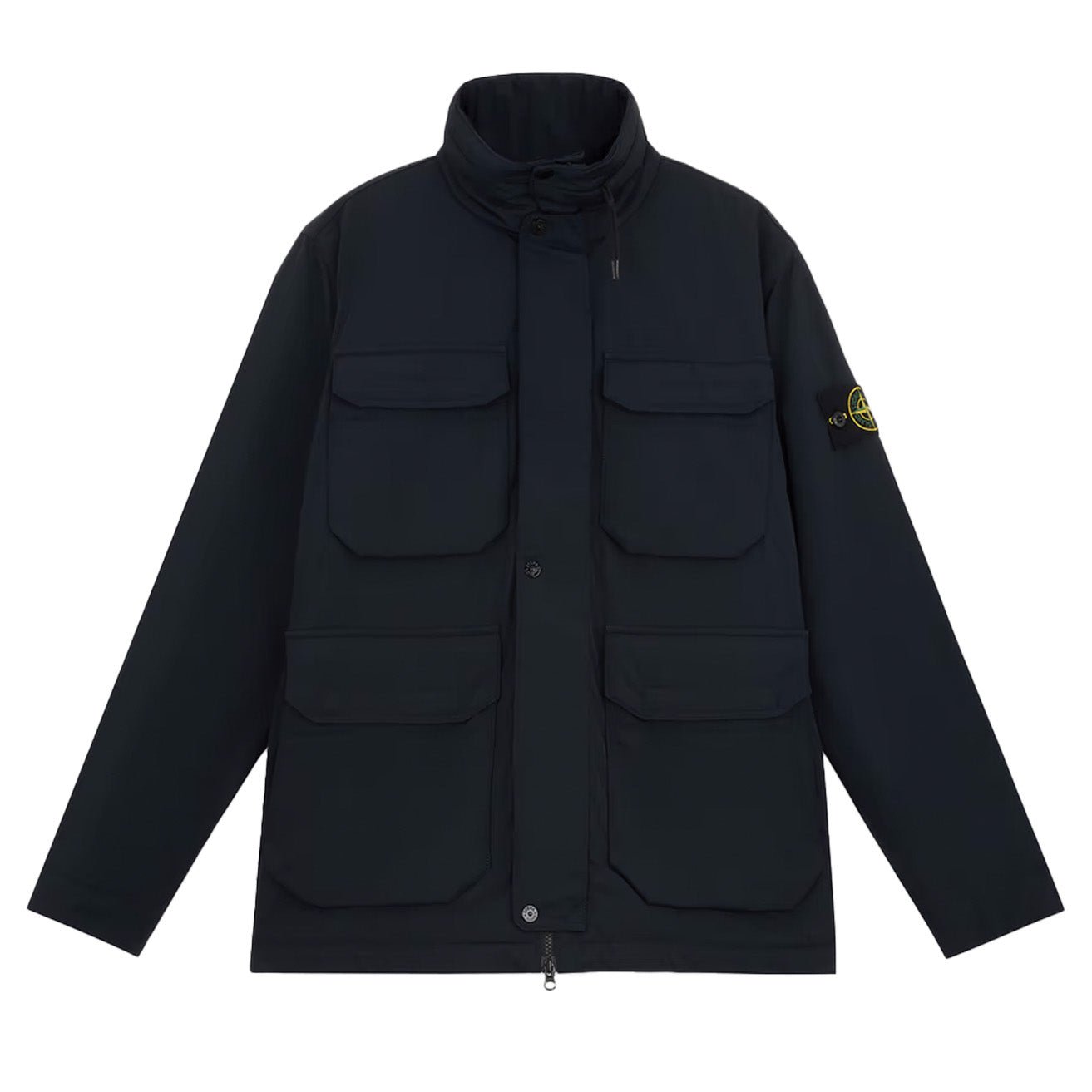 Stone Island Micro Twill With Primaloft Insulation Field Jacket in Navy Blue