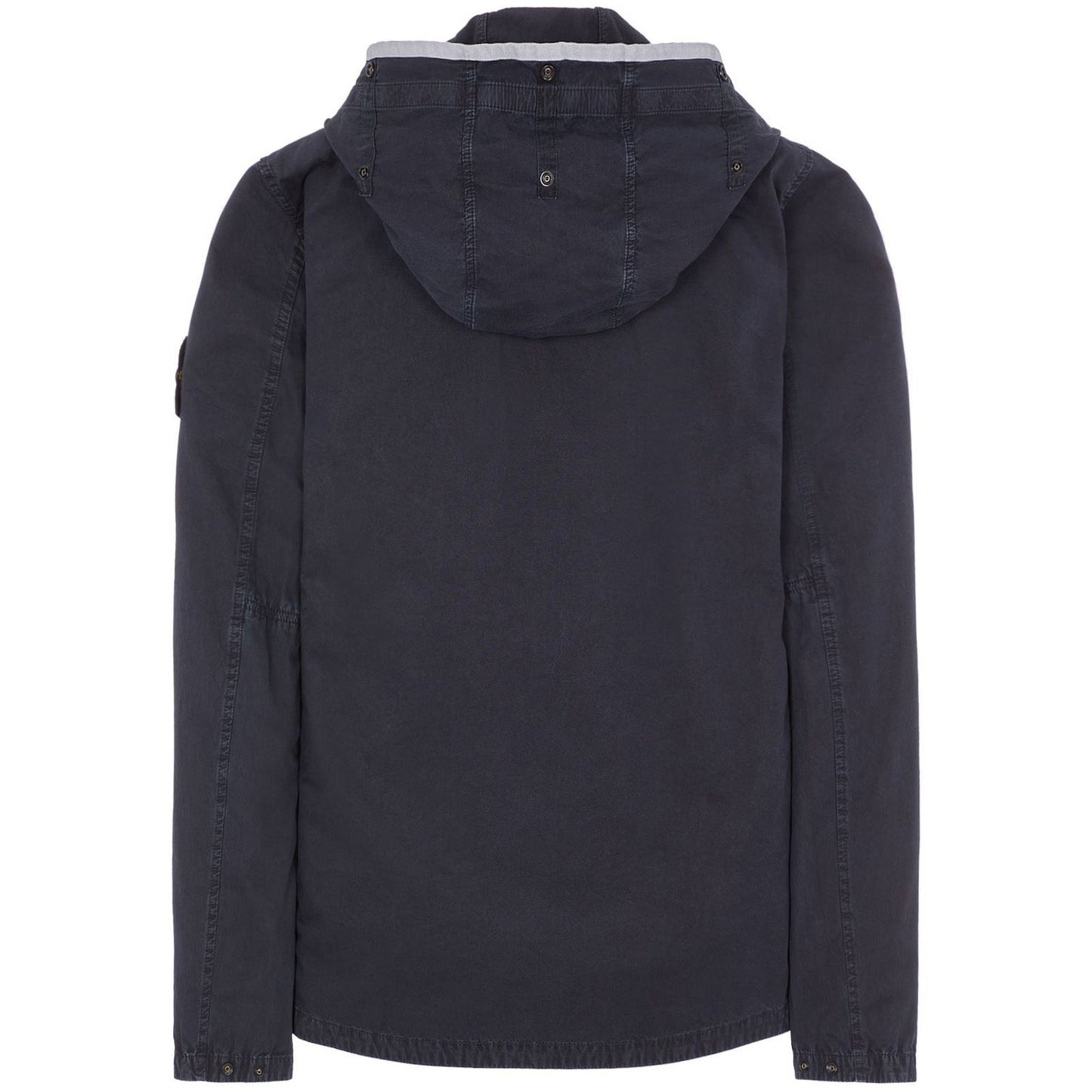 Stone Island Navy Hooded Overshirt