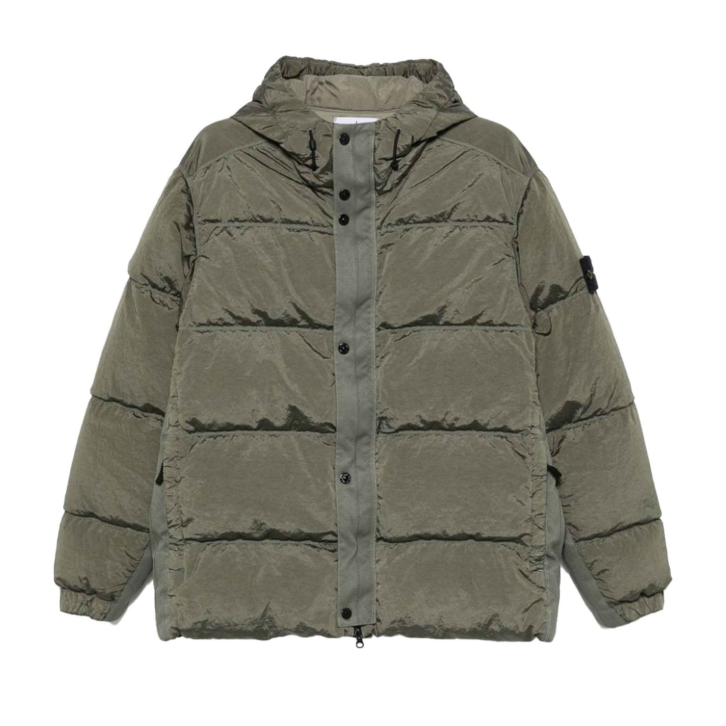 Stone Island Nylon Metal Econyl Down Jacket in Musk Green