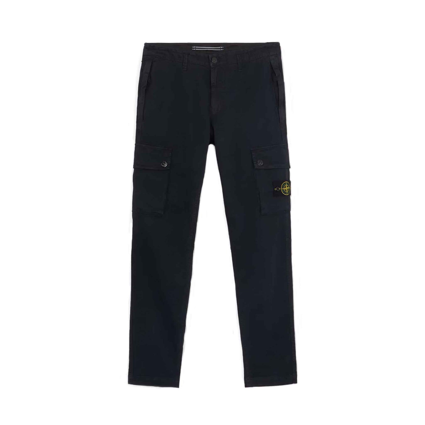 Stone Island 'Old' Effect Slim Fit Cargo Pants in Navy Blue