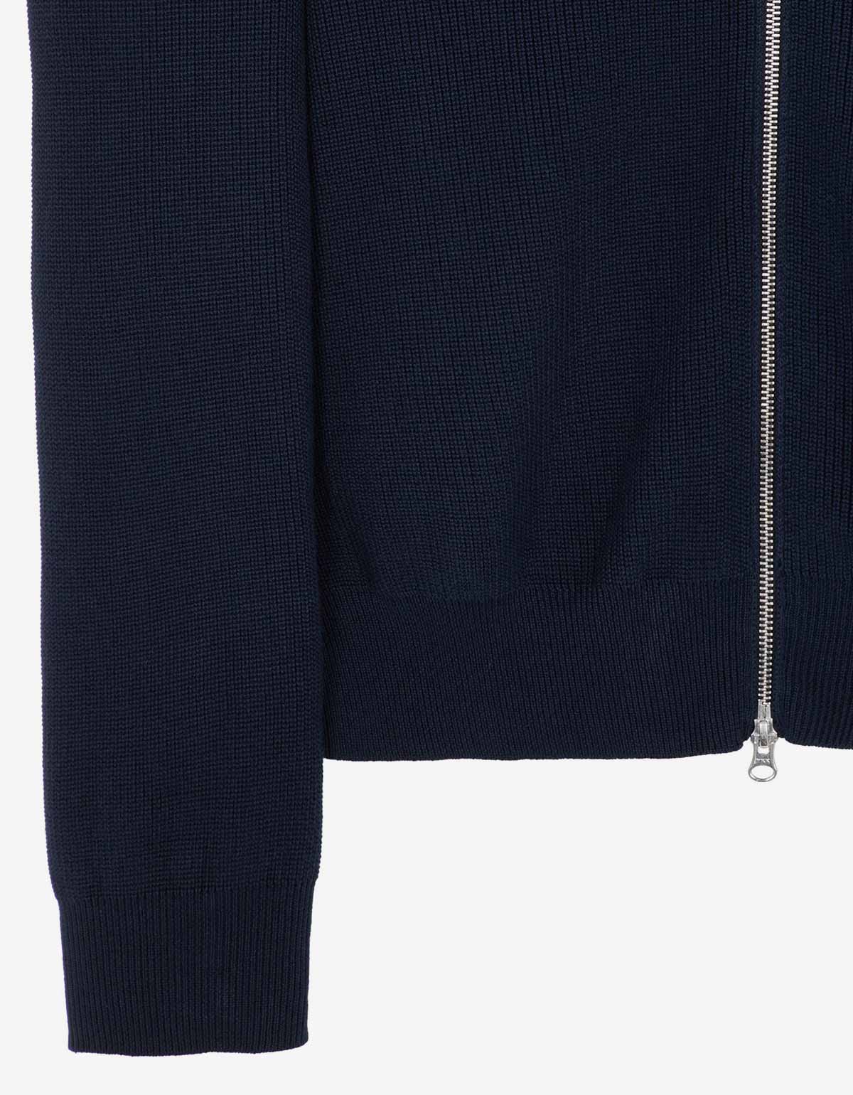 Stone Island Blue Zip Cardigan