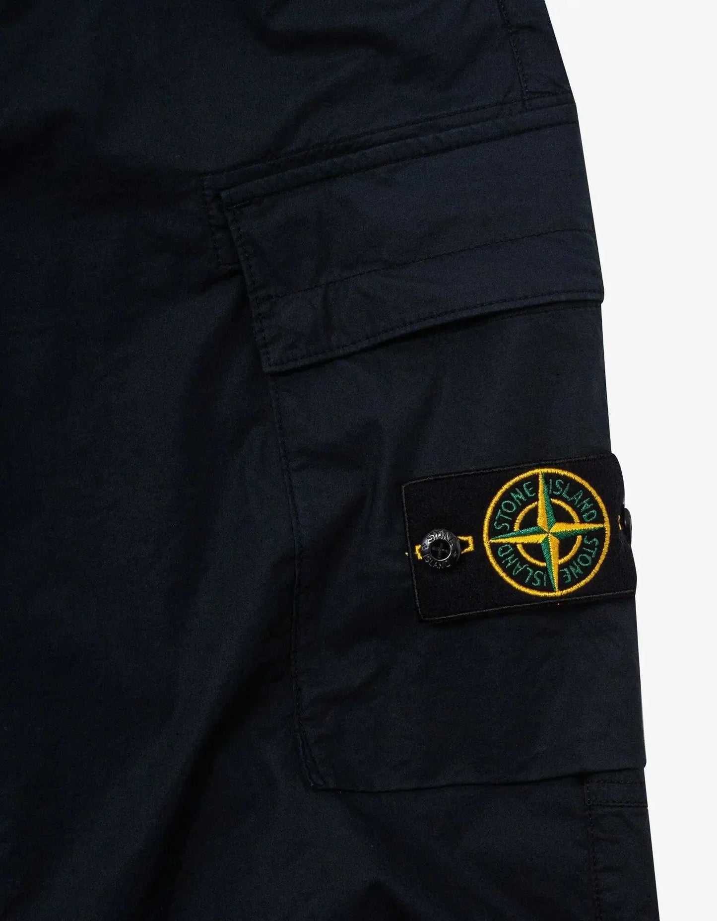 Stone Island Navy Blue Cargo Trousers