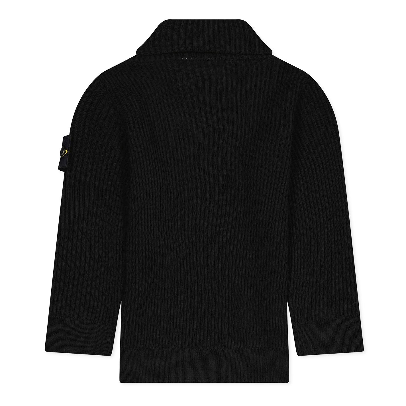 Stone Island Junior Ribbed Black Knit