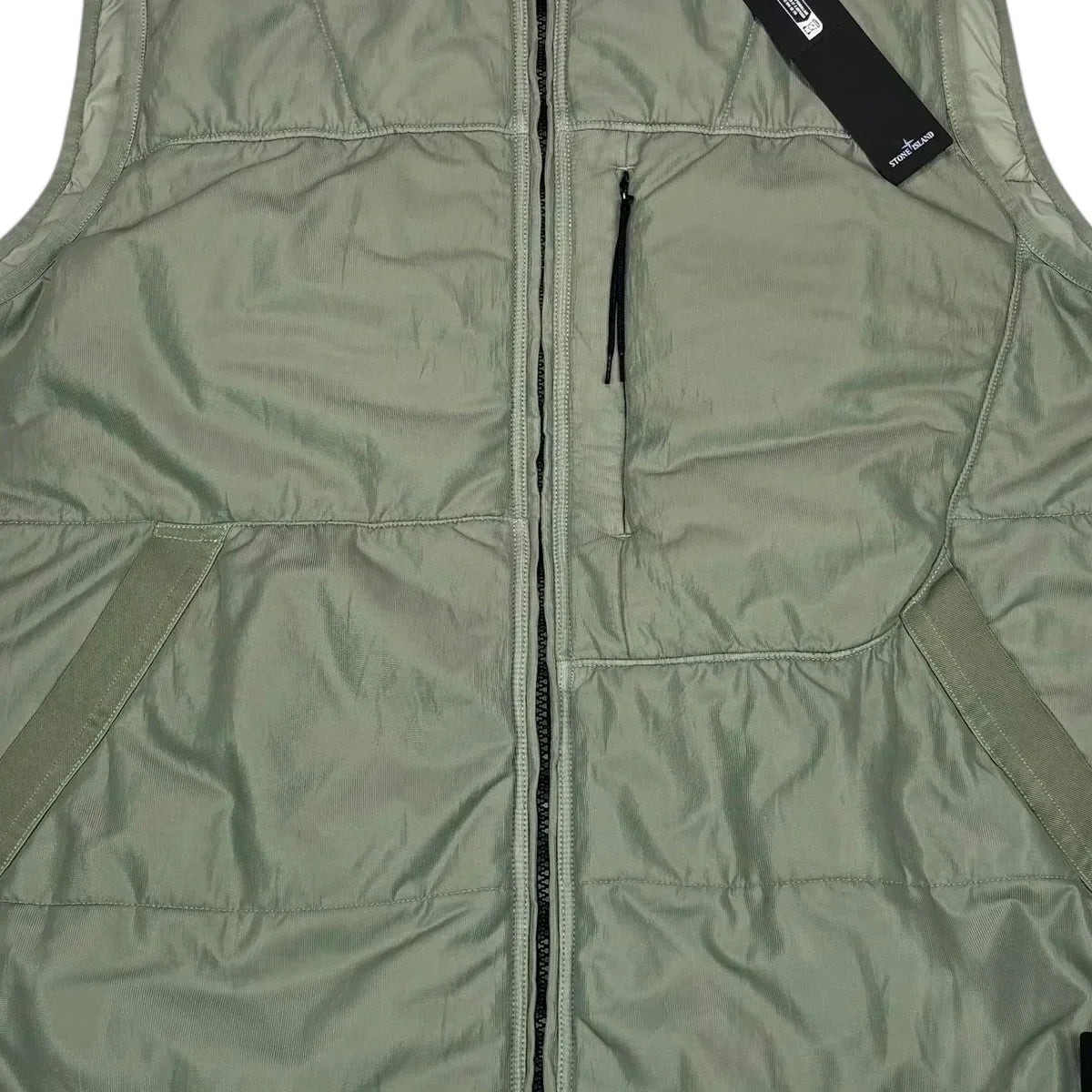 Stone Island Green Run-Proof Nylon Mesh-TC Gilet