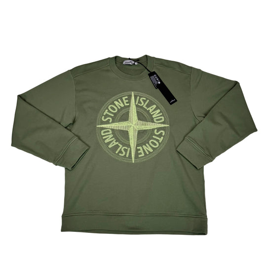 Stone Island Logo Embroidery Design Crewneck Jumper