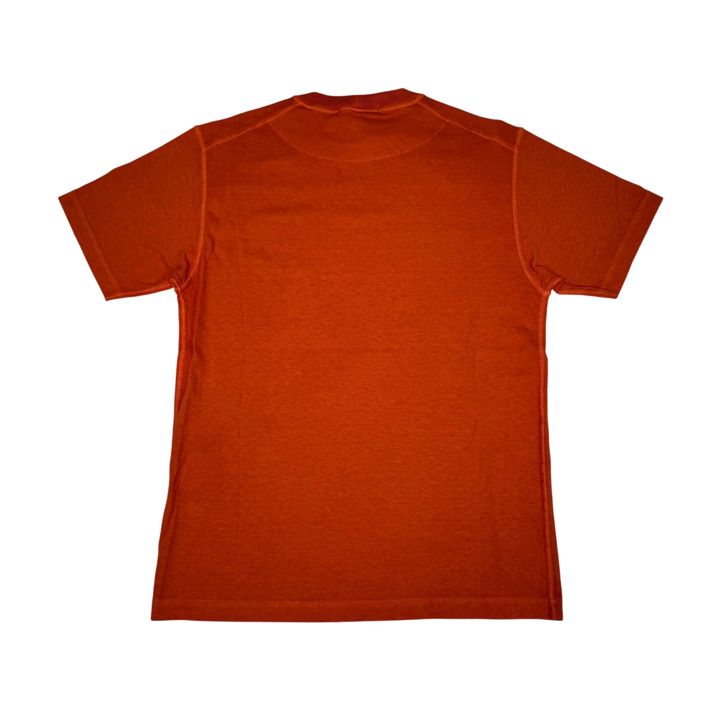 Stone Island Orange Patch Logo Short Sleeve Tshirt