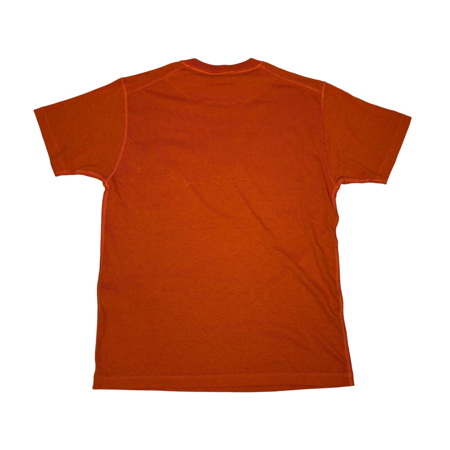 Stone Island Orange Patch Logo Short Sleeve Tshirt