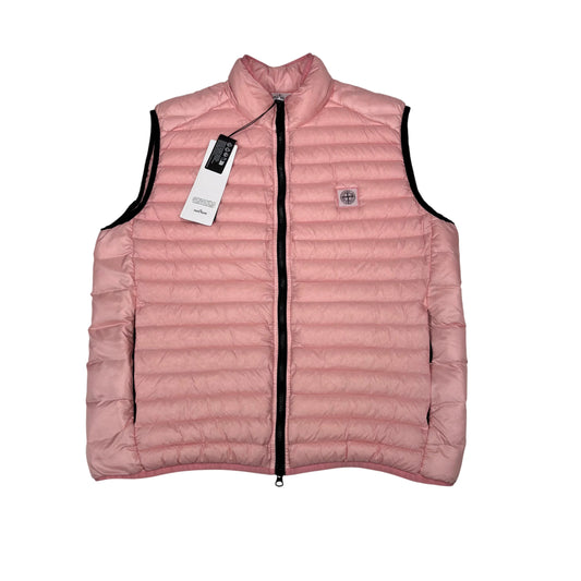 Stone Island Pink Loom Woven Gilet