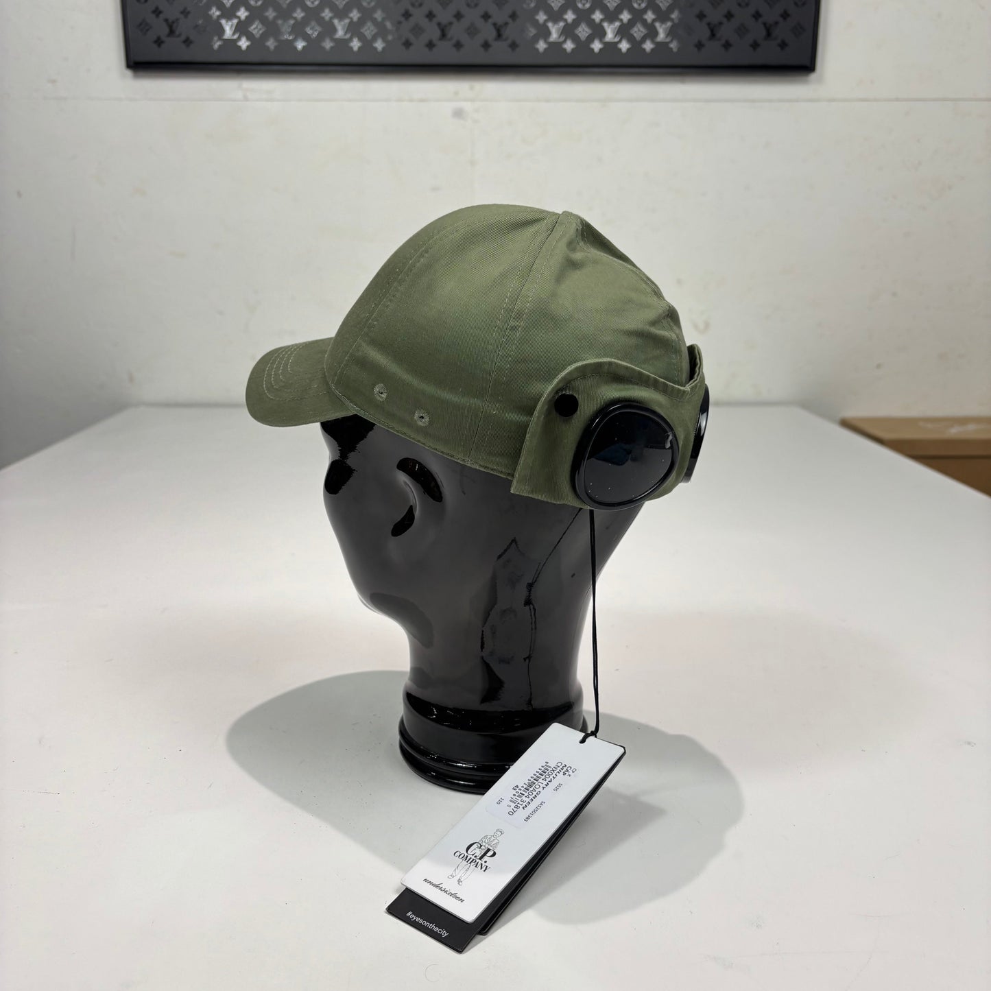 CP Company Military Green Logo Embroidery double Goggle Hat
