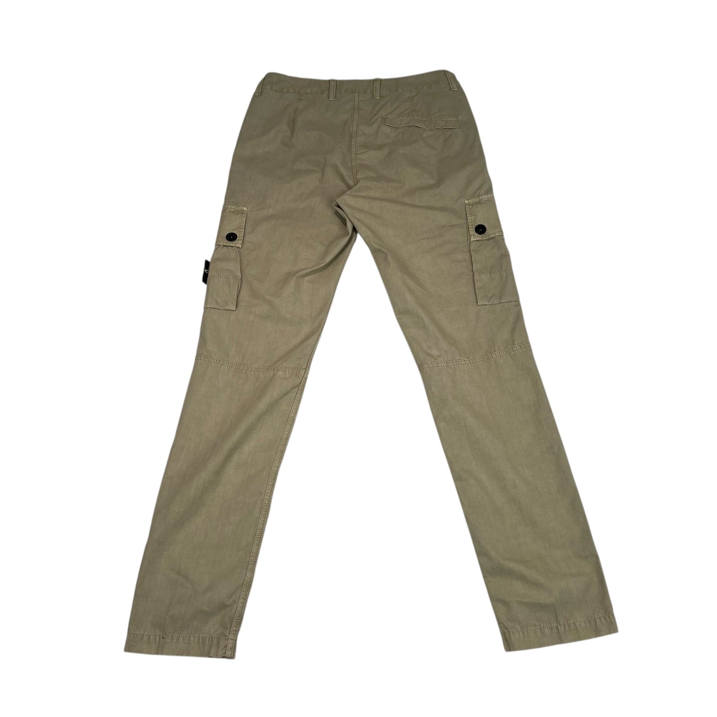 Stone Island Tan Brushed Cotton Cargo Trousers