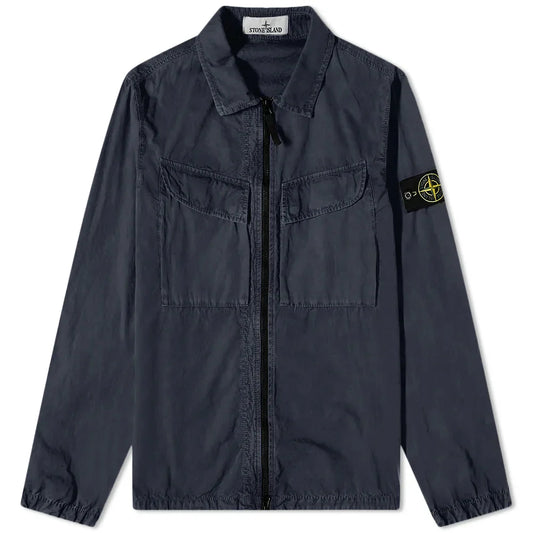 Stone Island Navy Double Pocket Overshirt