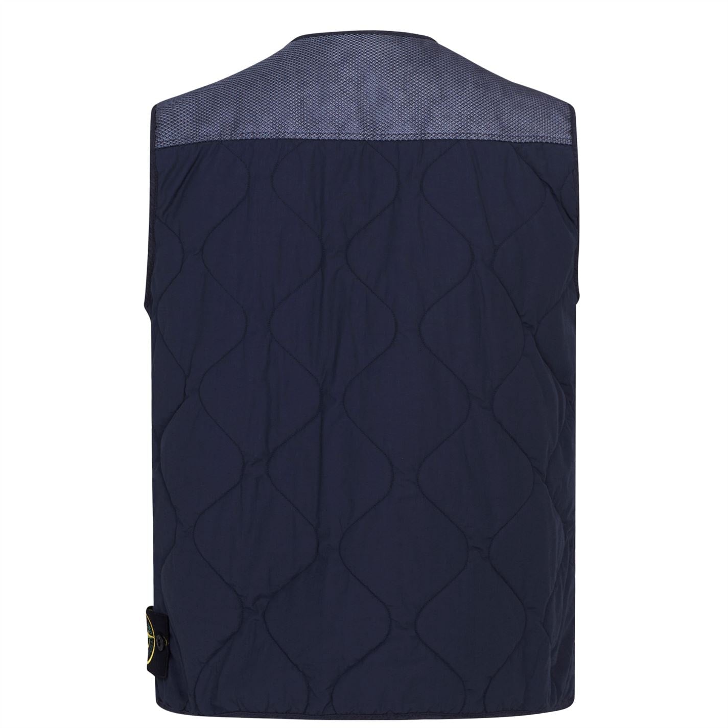 Stone Island Navy Nylon Metal Bodywarmer