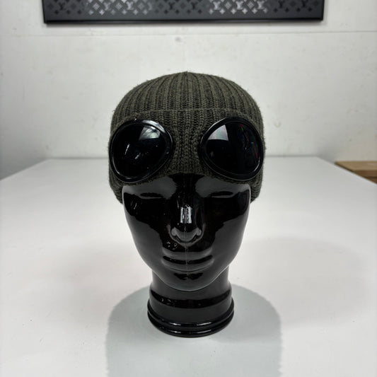CP Company Green Double Goggle Cotton Beanie