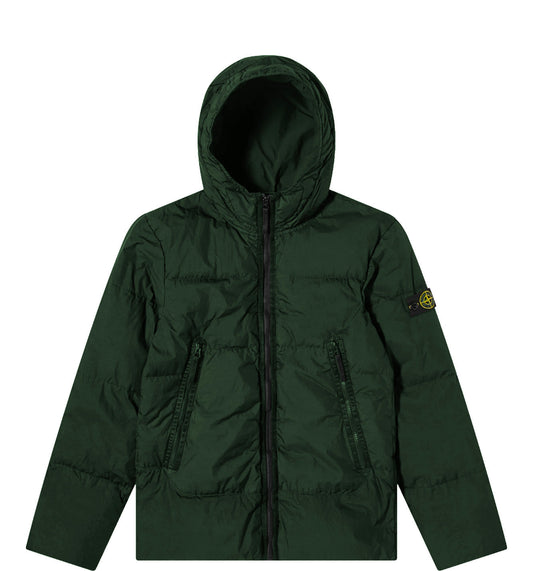 Stone Island Junior Garment Dyed Crinkle Down Jacket