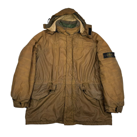 Stone Island Green Vintage Waxed Cotton with Removeable Dutch Liner Jacket