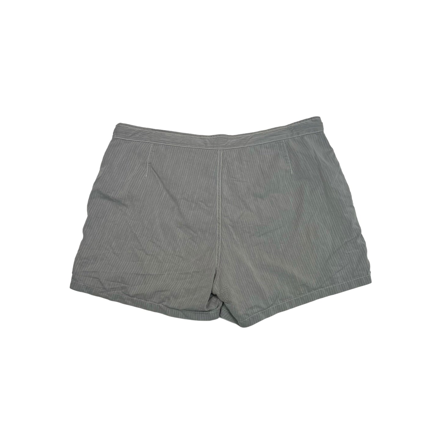 Stone Island Grey Logo-Embroidery Swim Shorts