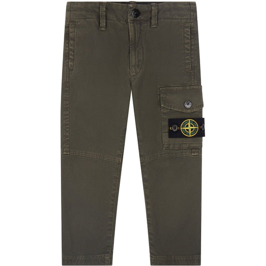 Stone Island Junior Khaki Cargos