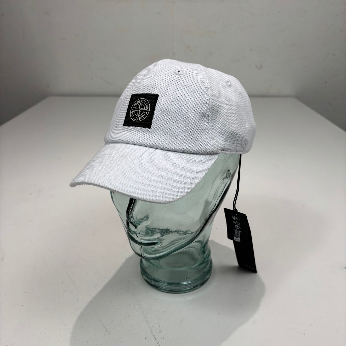Stone Island White Patch Logo Adjustable Cap