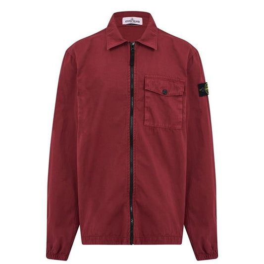Stone Island Junior Burgundy Overshirt