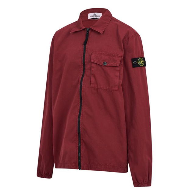 Stone Island Junior Burgundy Overshirt