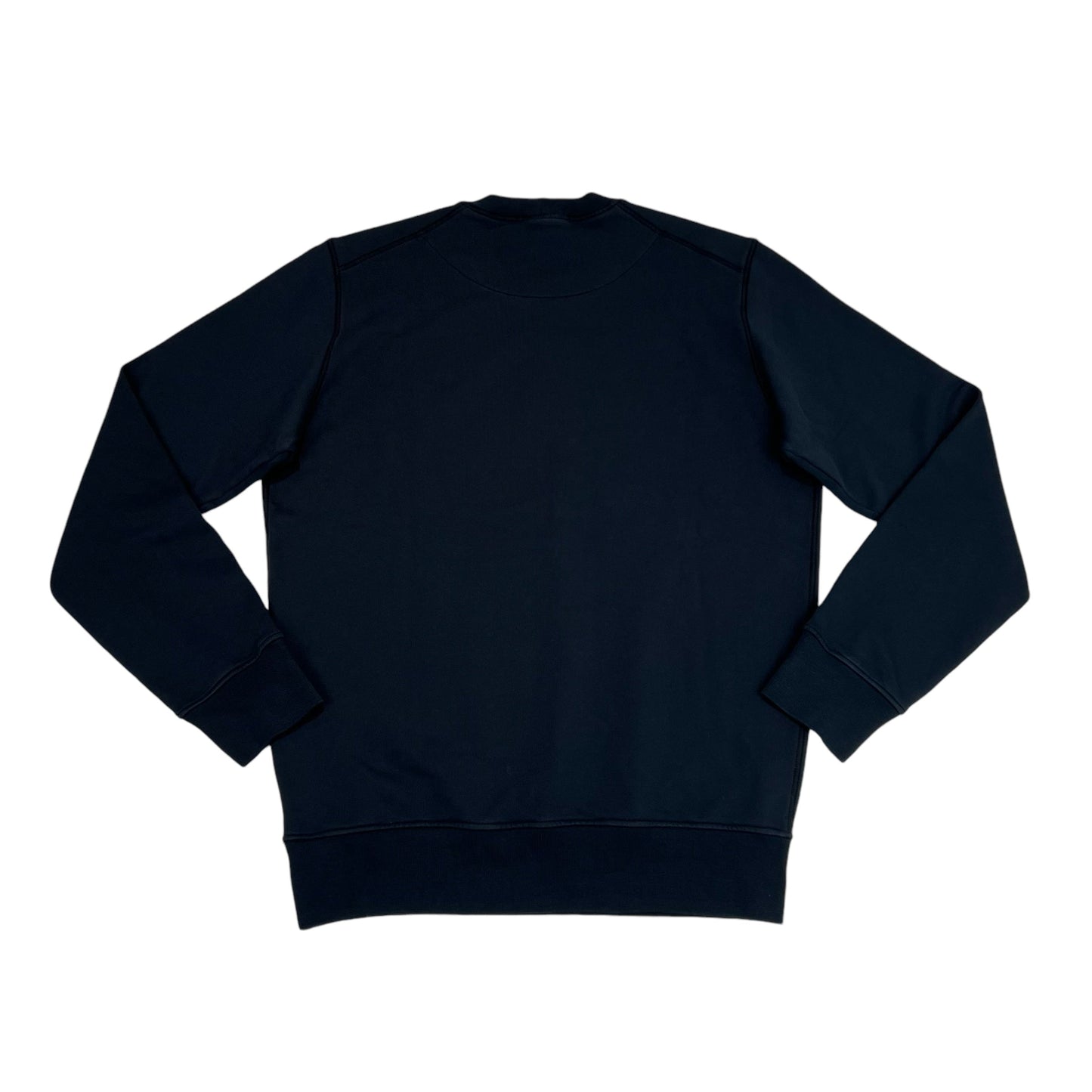 Stone Island Navy Blue Institutional One Badge Print Crewneck Jumper