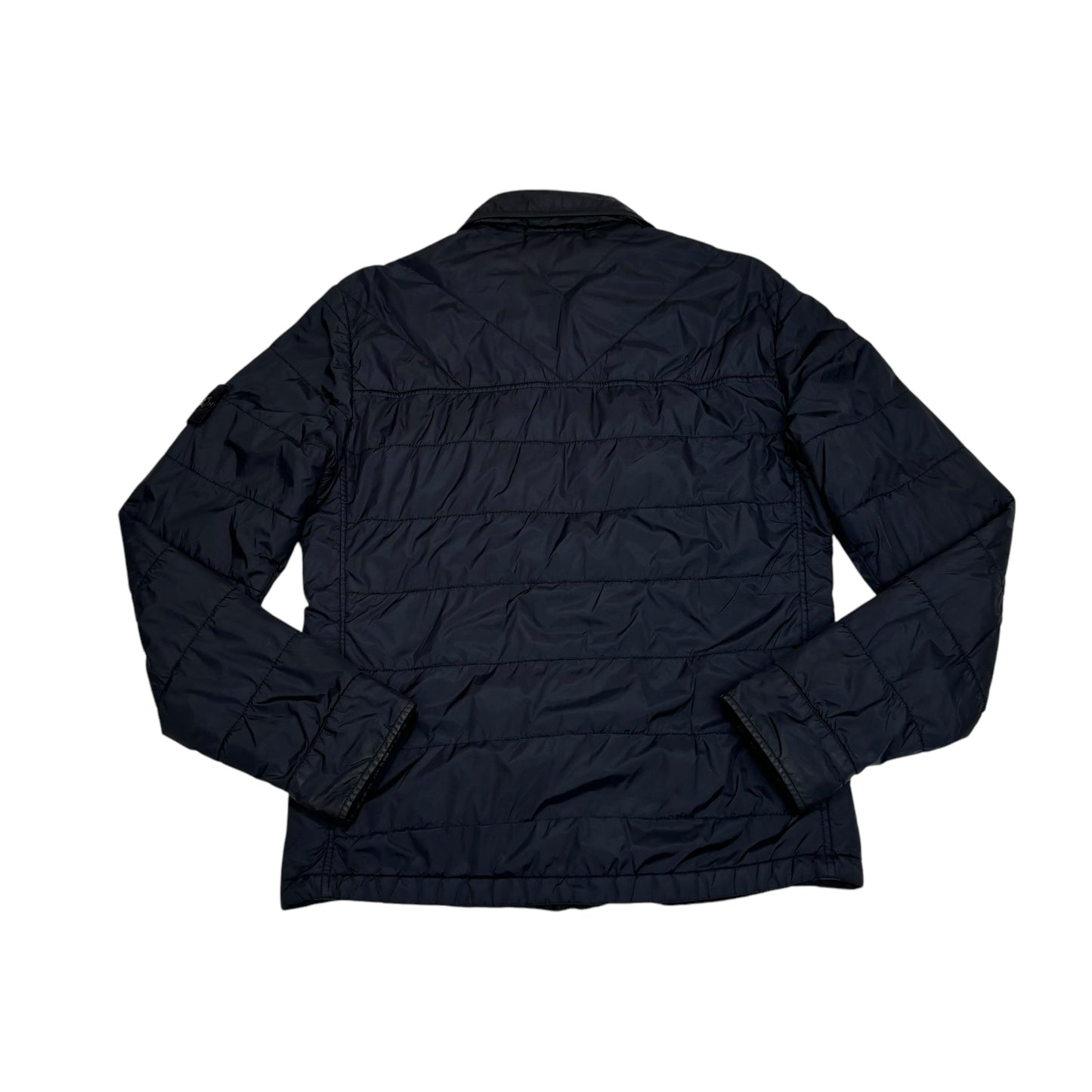 Stone Island Navy Blue Double Pocket Detail Compass Patch Jacket