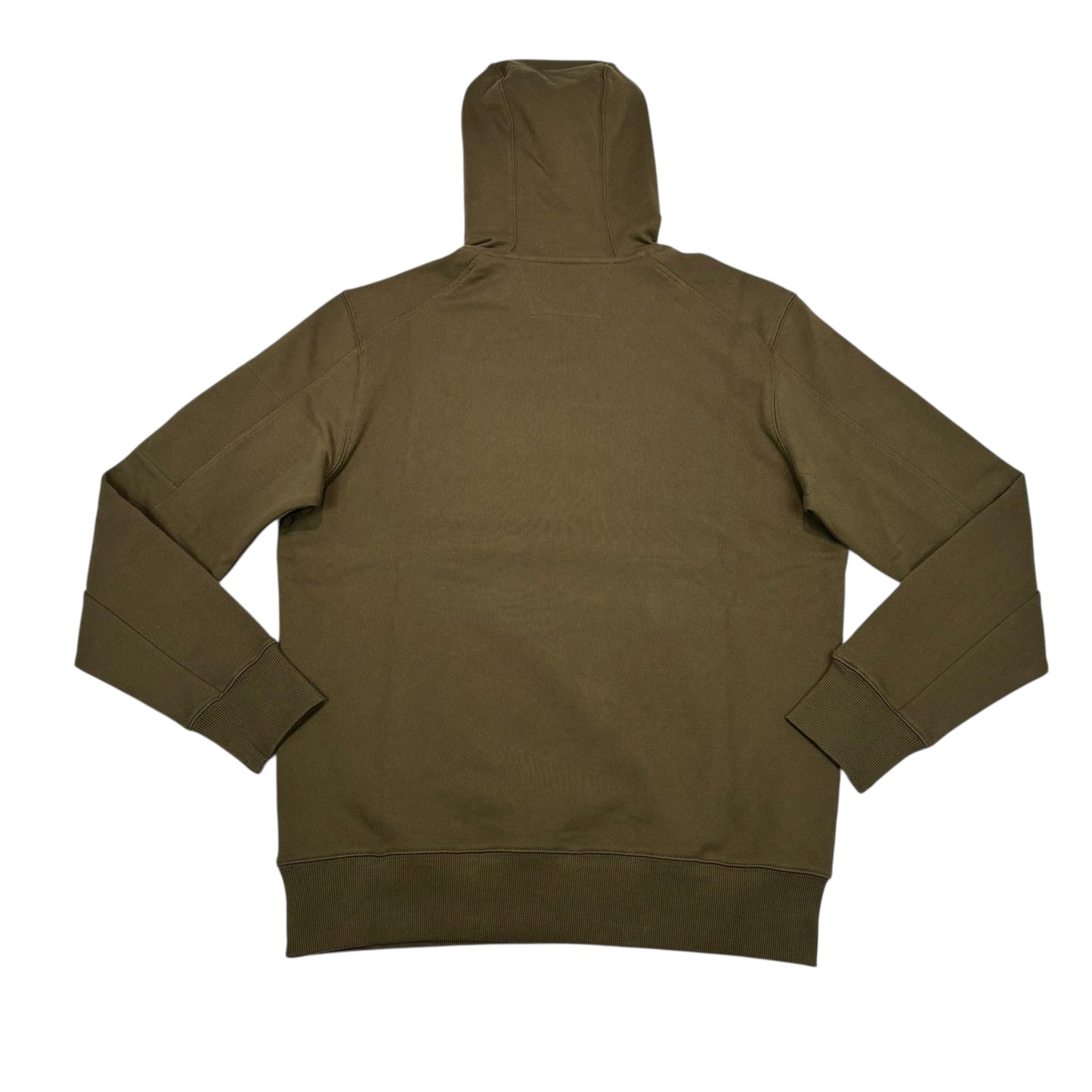CP Company Green Single Goggle Diagonal Fleece Hoodie