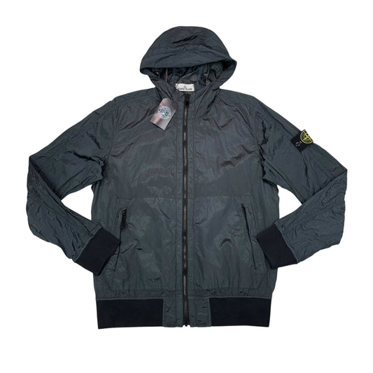 Stone Island Navy Blue Nylon Metal Watro Overshirt Jacket