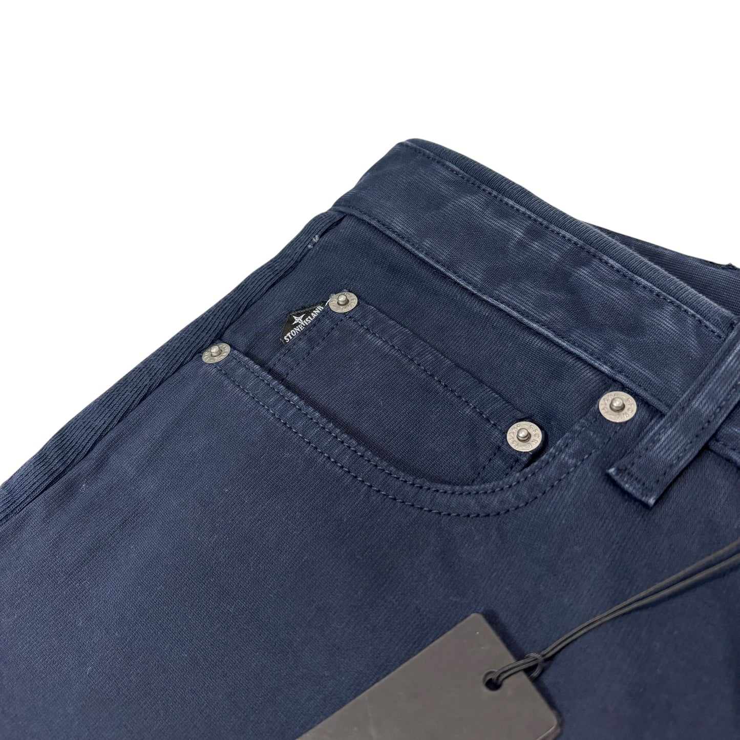 Stone Island Navy Blue Compass Patch Jeans