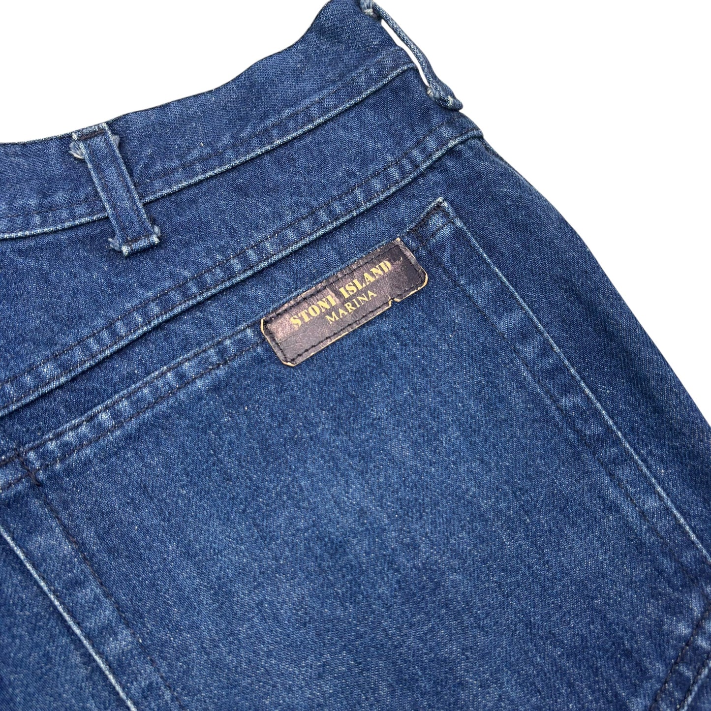 Stone Island Navy Blue Vintage Denim Marina Piece Jeans