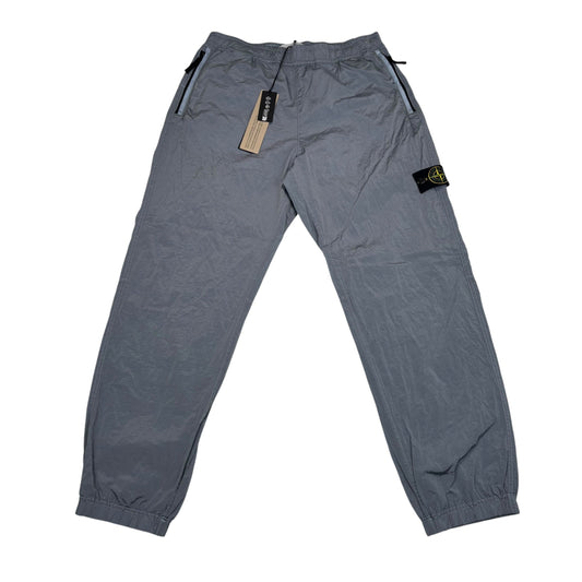 Stone Island Avio Blue Nylon Metal Compass-Patch Trousers