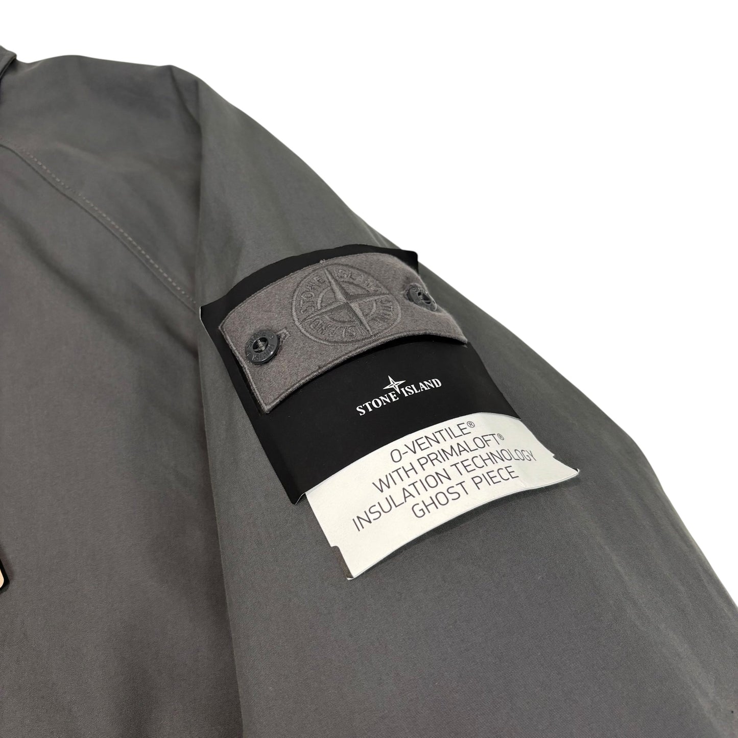 Stone Island Stone Grey O-Ventile with Primaloft Insulation Technology Ghost Piece Jacket