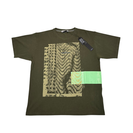 Stone Island Green Large Logo Design TShirts