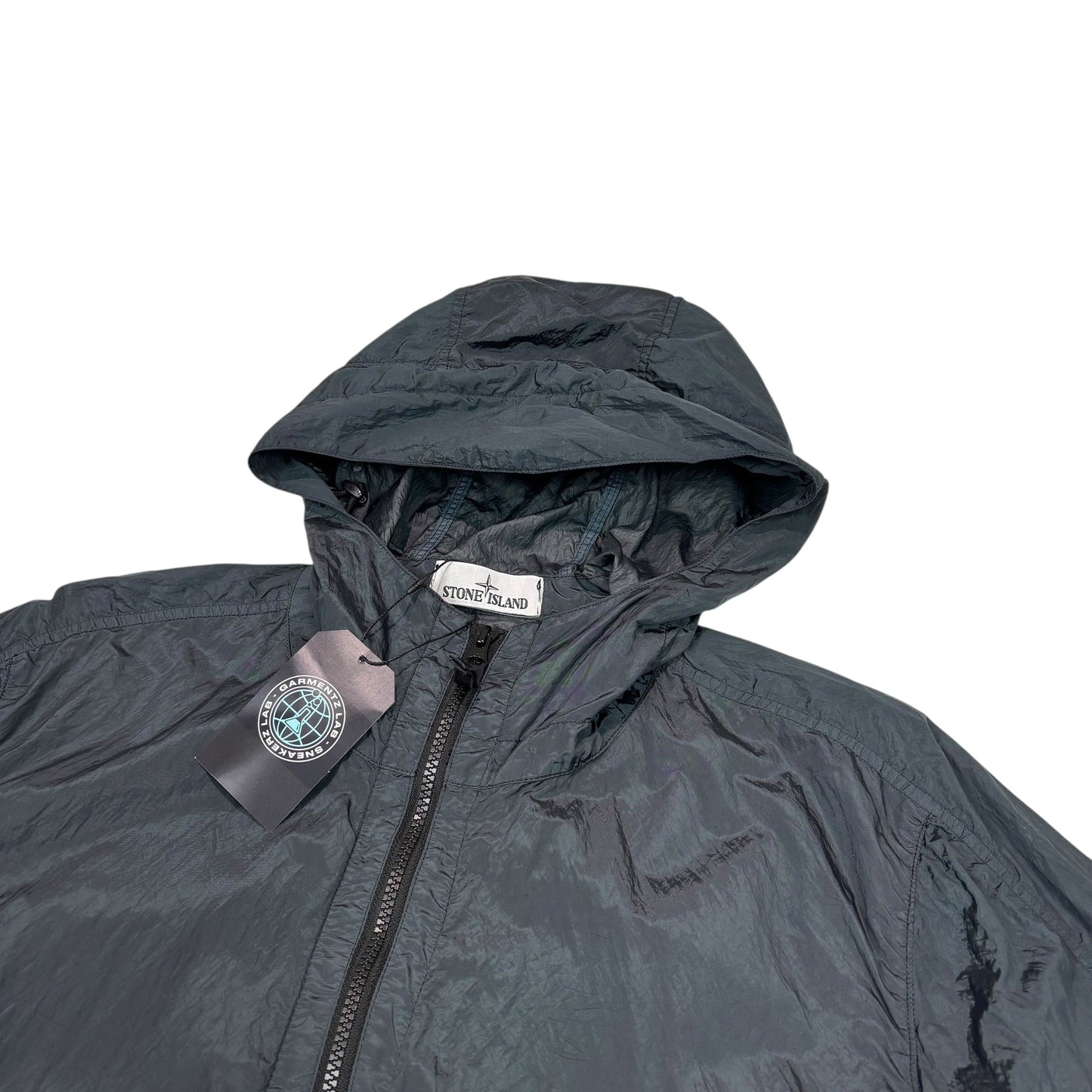 Stone Island Navy Blue Nylon Metal Watro Overshirt Jacket