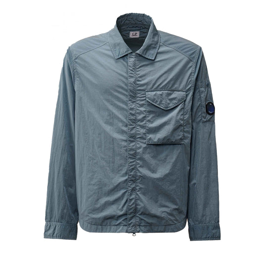 C.P. Company Chrome-R Overshirt in Stormy Weather- Blue