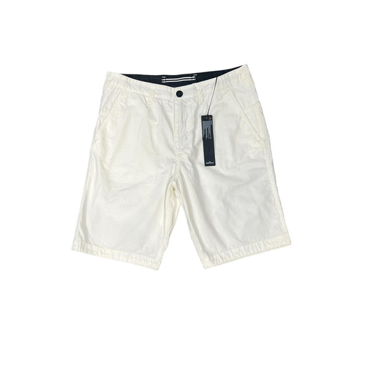 Stone Island White Patch Logo Shorts