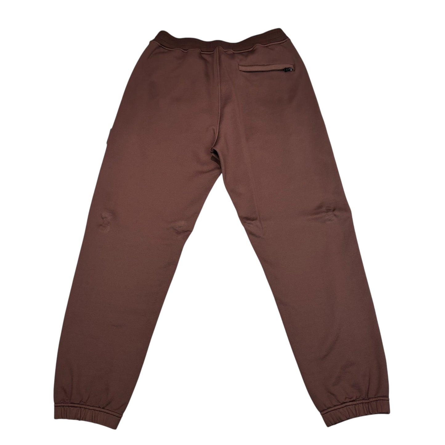 Stone Island Chestnut Brown Cotton Nylon Fleece Joggers