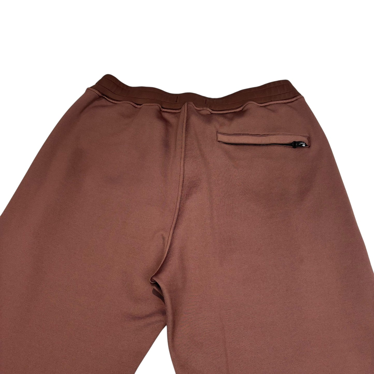 Stone Island Chestnut Brown Cotton Nylon Fleece Joggers